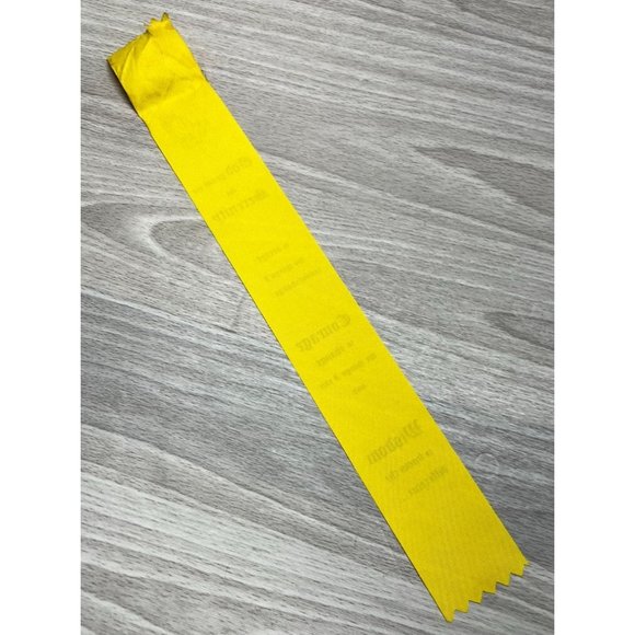 Serenity Prayer Yellow Ribbon Bookmark Vintage Satin AA Recovery 1960s - Picture 4 of 8